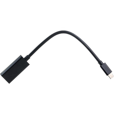 Переходник miniDisplayPort - HDMI, 20M/19F, кабель 15см, черный, пакет Cablexpert A-mDPM-HDMIF-02